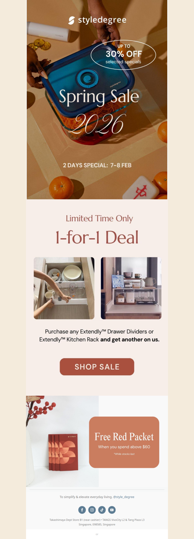 Spring SALE 🎉 Up to 30% off