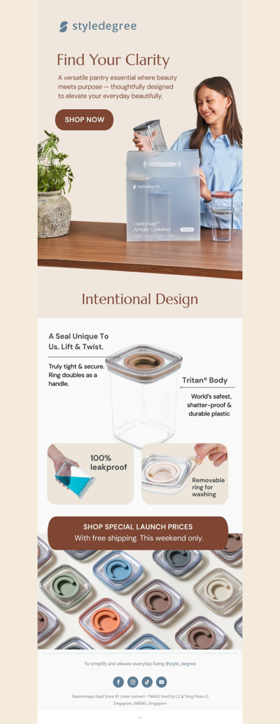 RESTOCKED: ClarityTwist™ in 6 colours.s