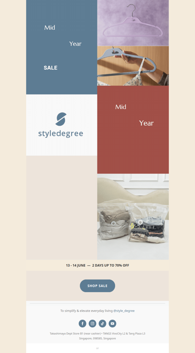 Mid-Year SALE: Up to 70% Off  🎉