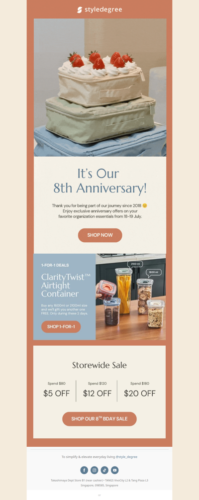 'We Turn 8' SALE 🎂