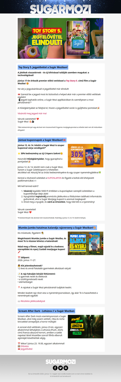 Kuponnapok, jegyelővétel és egyéb események!🤩