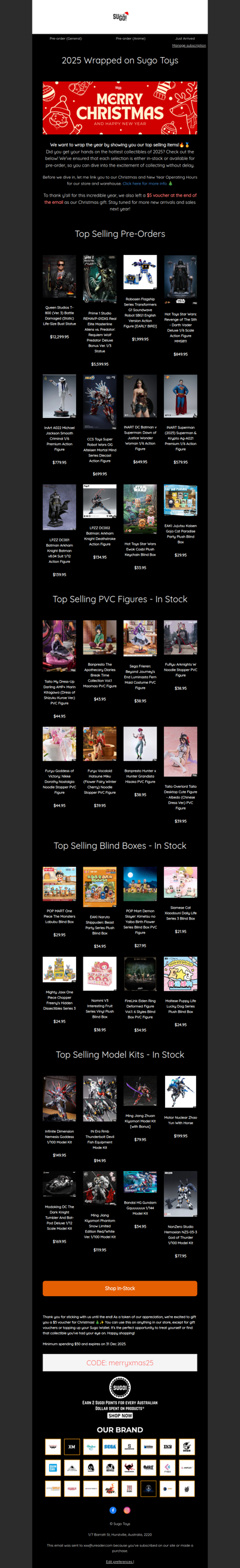 2025 Wrapped on Sugo Toys