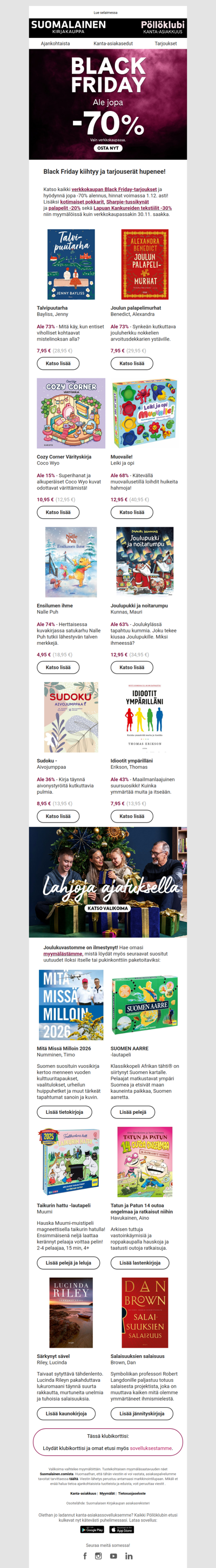 Parhaat Black Friday -tarjoukset 💥