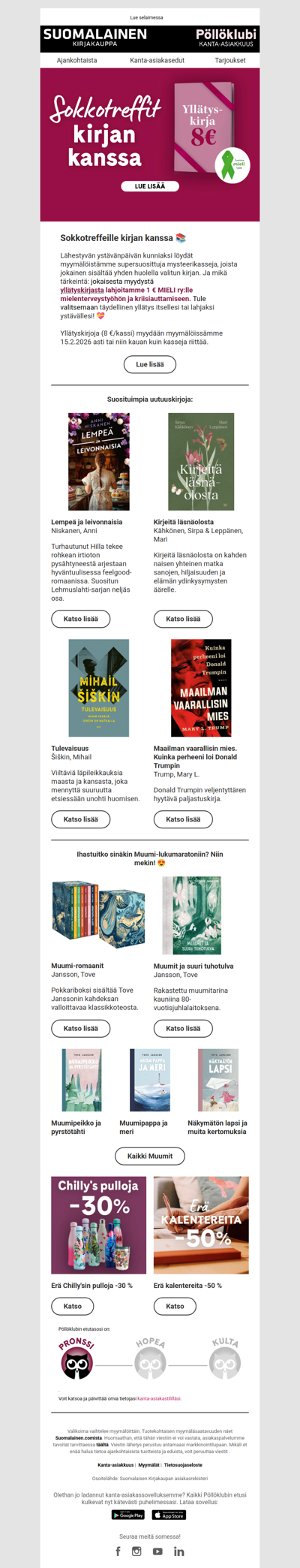 Sokkotreffit kirjan kanssa 💝