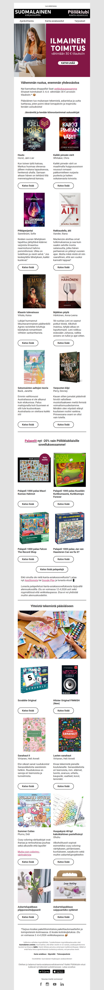 Nyt kannattaa shoppailla! 🤩