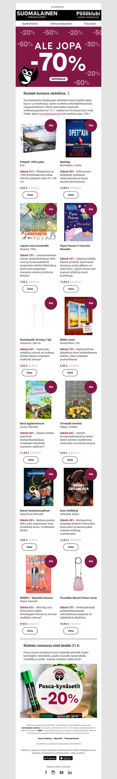 Alennukset jopa yli 70% 👀