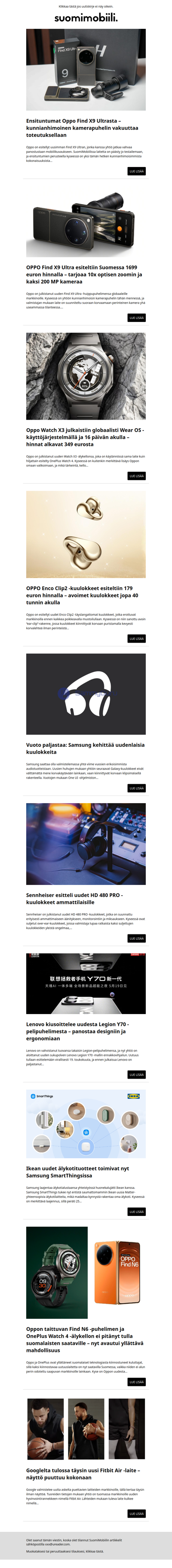 SuomiMobiilin uutiskirje 21.4.2026