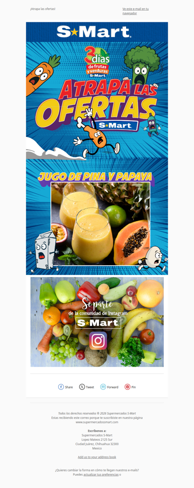 ¡Atrapa las ofertas! Claro ¡Sólo en S-Mart 🌟