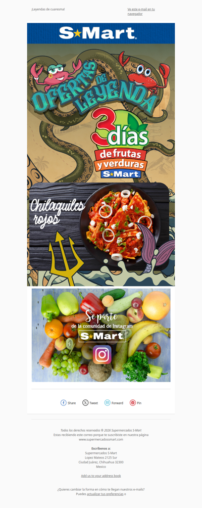 A disfrutar de ¡Leyendas de Cuaresma! 🦀🦀