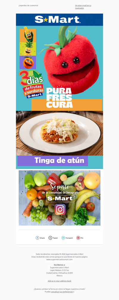 ¡Súper frescura en los 3 días de frutas y verduras! 🍏🍓