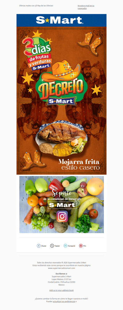 ¡Ofertas de los 3 días de frutas y decretos!
