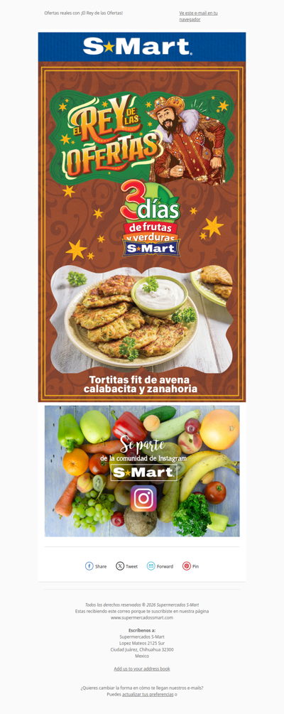 ¡Ofertas decretadas en los 3 días de frutas y verduras! 👑