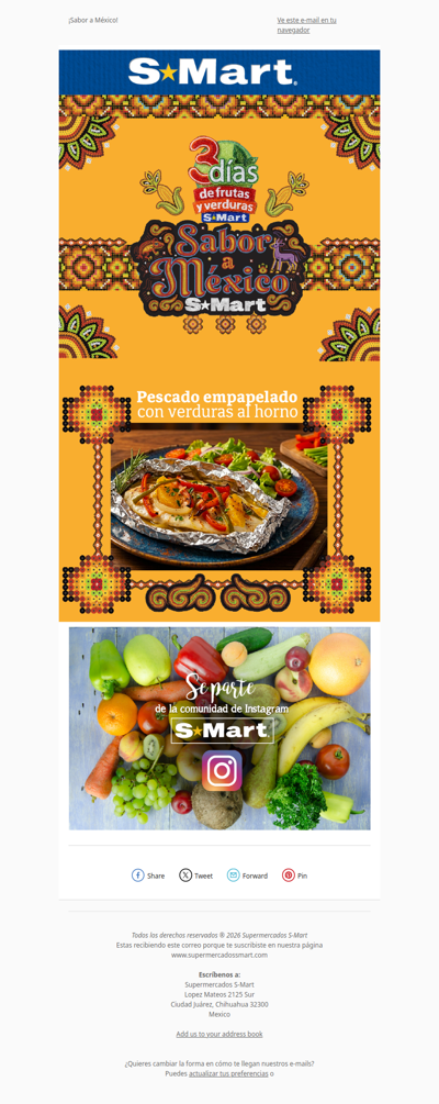 ¡El sabor de México en los 3 días de frutas y verduras!