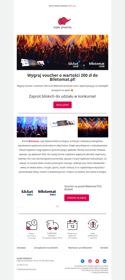 Wygraj voucher do Biletomat.pl na niezwykłe przeżycie na żywo! 🤩