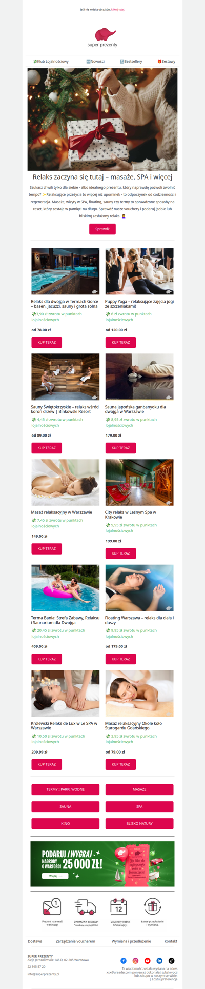 Święty spokój w prezencie - odkryj relaksujące przeżycia... 🥰