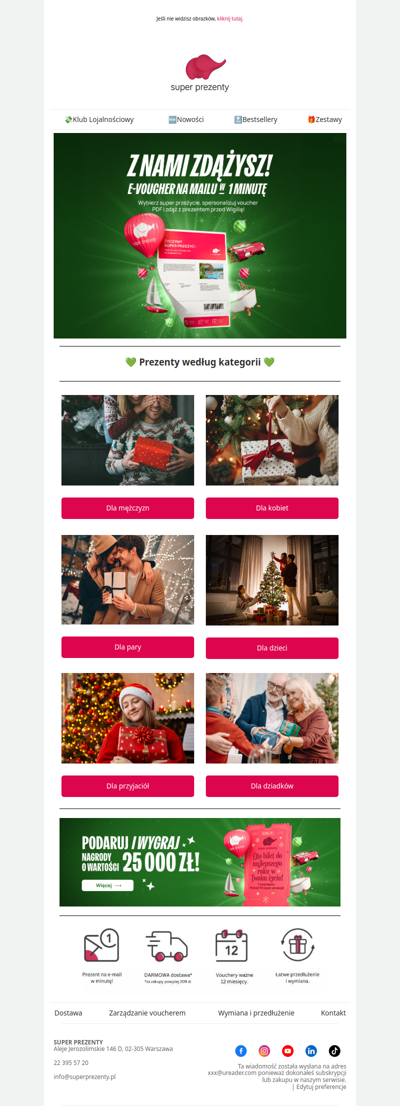 Nie stój w korkach - kup prezent online! 🎅