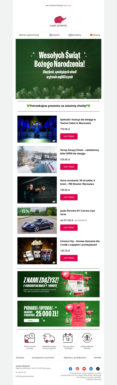 Prezent gotowy w KILKA MINUT, nawet na ostatnią chwilę!🎄