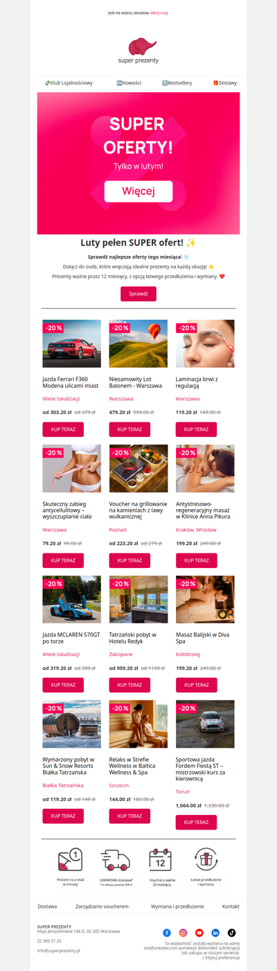 Super oferty LUTEGO! ☃️ Nawet 20% taniej!