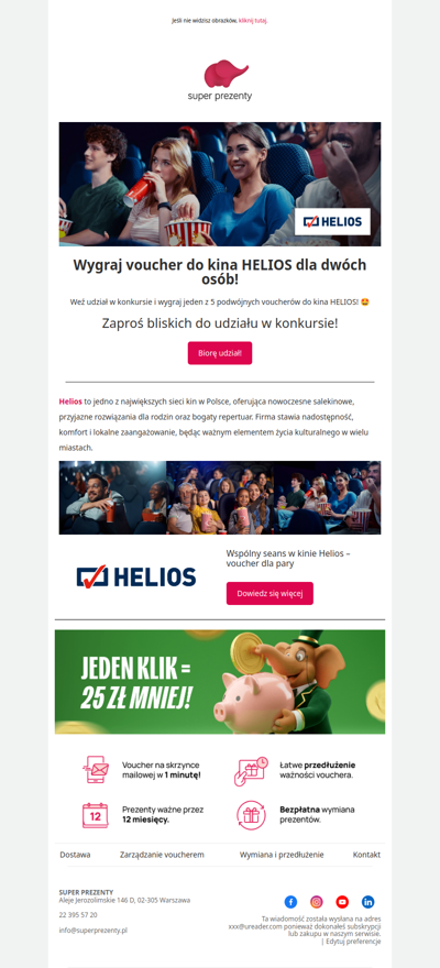 Wygraj voucher do kina HELIOS dla dwóch osób! 🤩