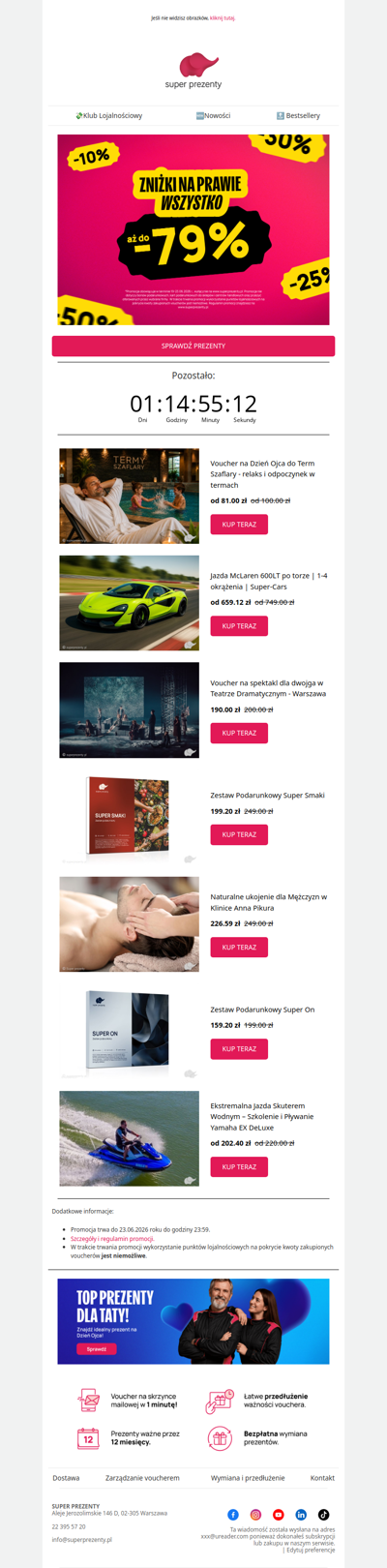 Do -79% na prawie WSZYSTKO nie tylko dla taty... 🎁
