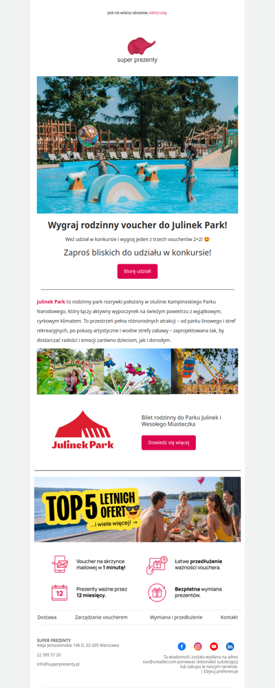 Wygraj rodzinny voucher do Julinek Park!🤩