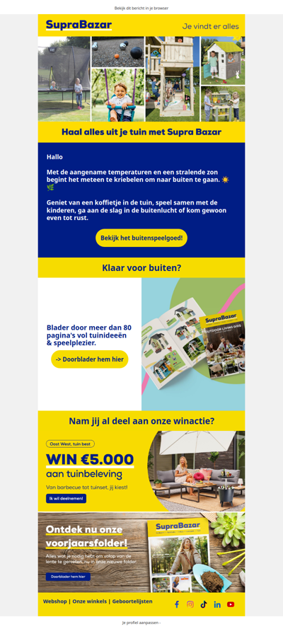 Haal alles uit je tuin met Supra Bazar