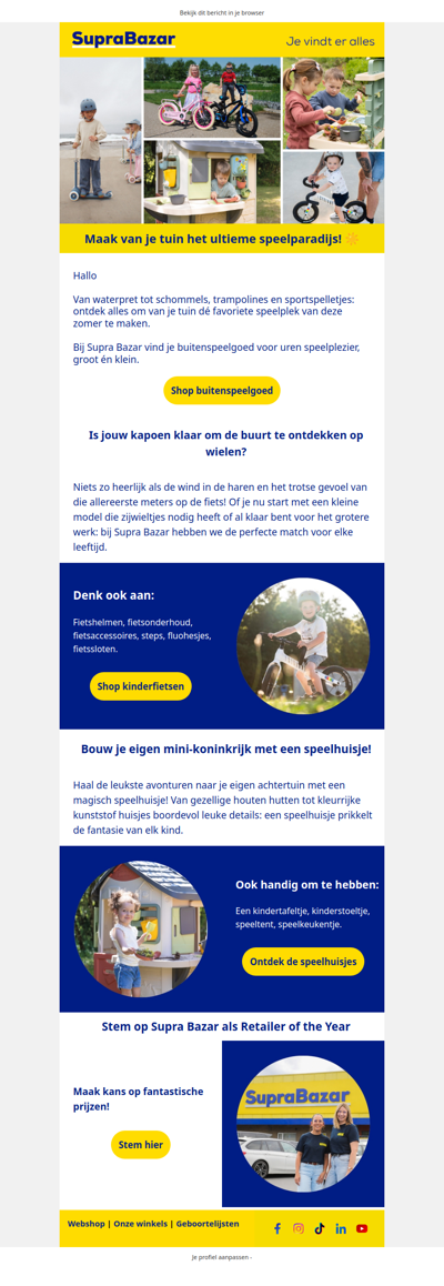 Maak van je tuin het ultieme speelparadijs! ☀️