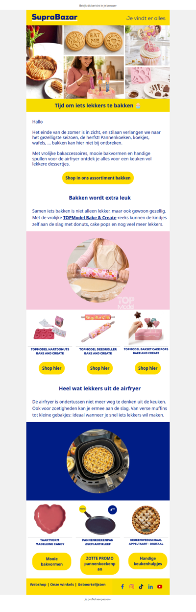 Tijd om iets lekkers te bakken 🧁