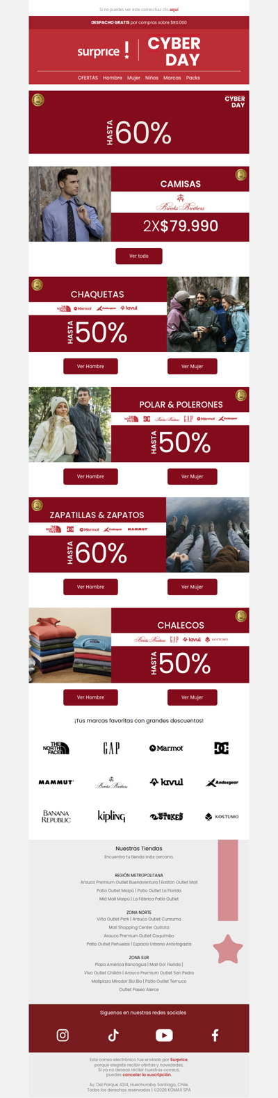 ¡Comenzó! Cyber Day hasta 60% dcto 🔥