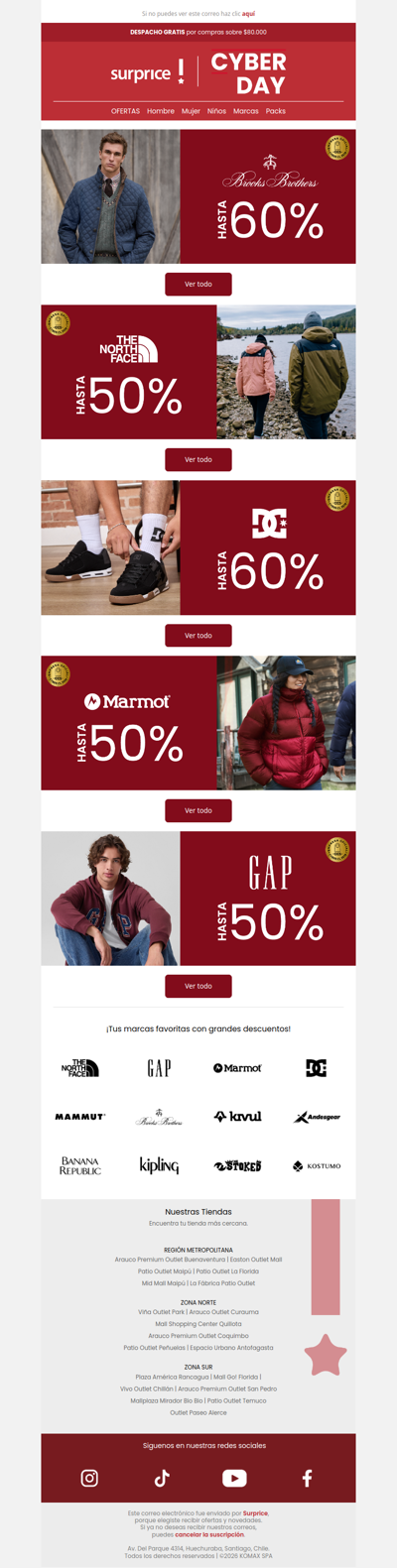 HASTA 60% 😱 de dscto en tus marcas favoritas