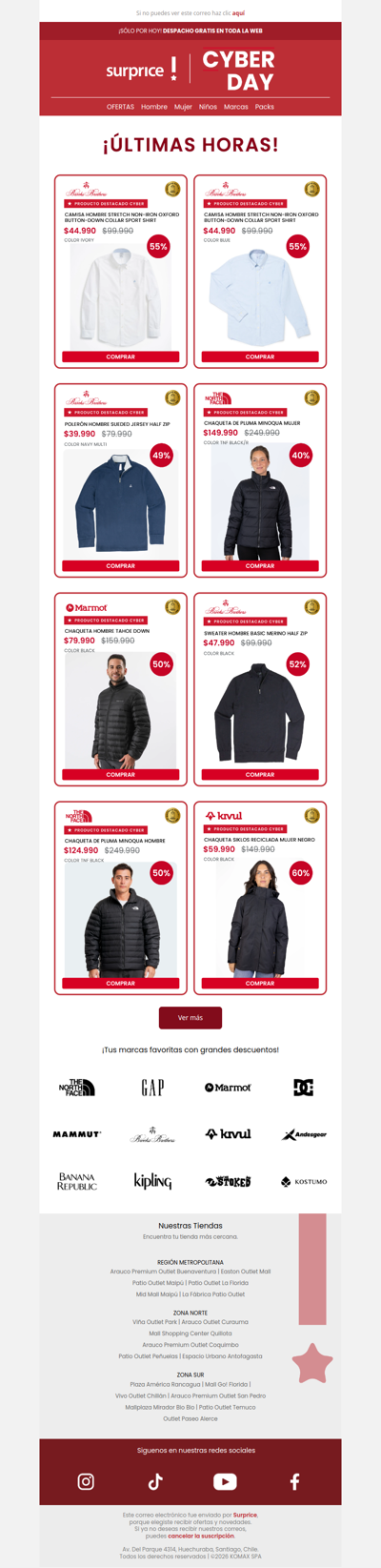 ¡Últimas horas de Cyber! 💣 Aprovecha hasta 60% dscto
