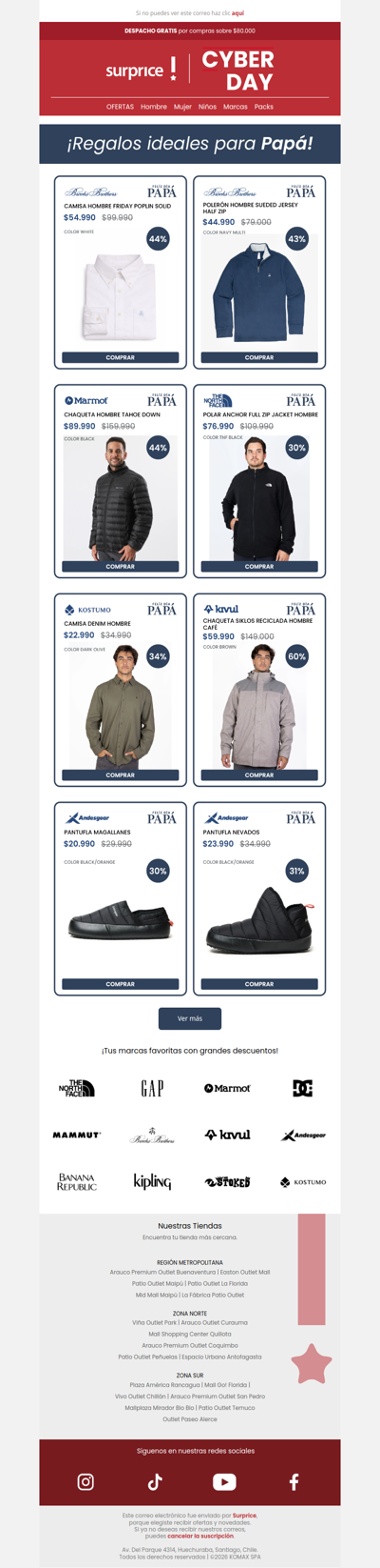 🎁 Encuentra el regalo perfecto para Papá con hasta 50% dscto