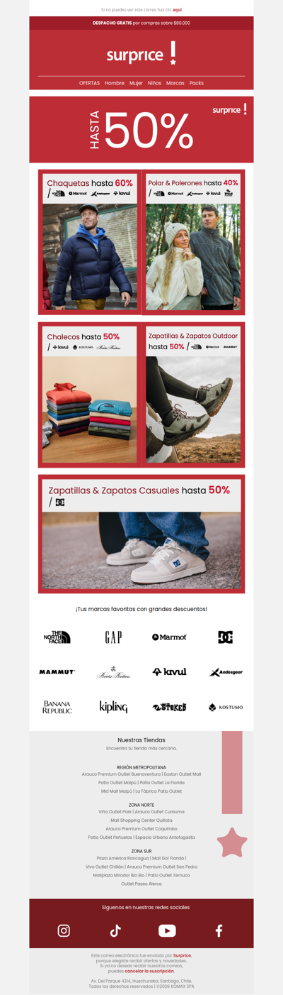 Hasta 50% de dscto 🔥 en Surprice
