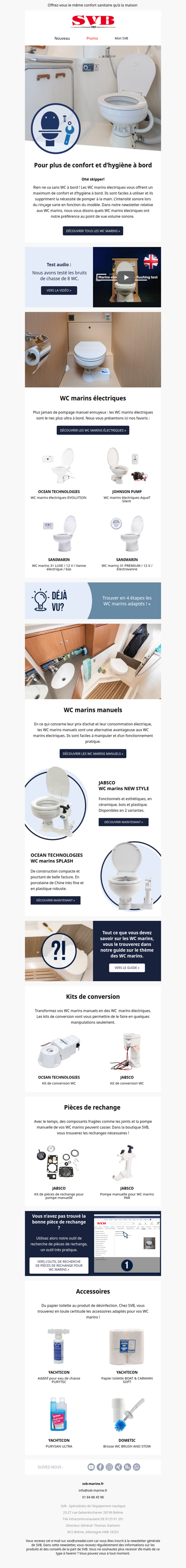 Équipez-vous dès maintenant en WC marins et sanitaires  🚽🛠️