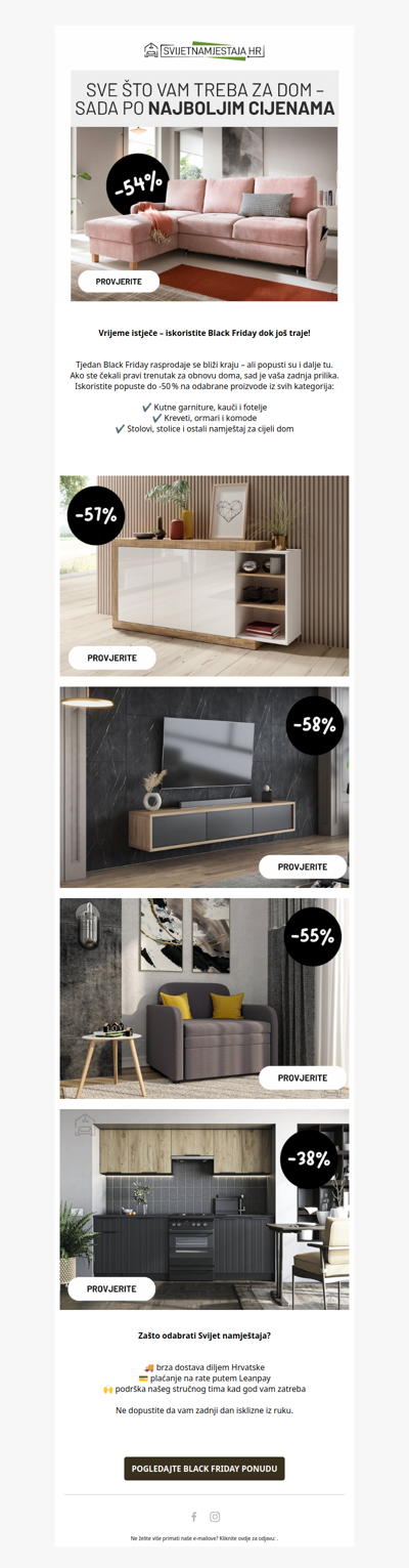 🖤 Tjedan crnog petka – do -50 % na odabrane proizvode!