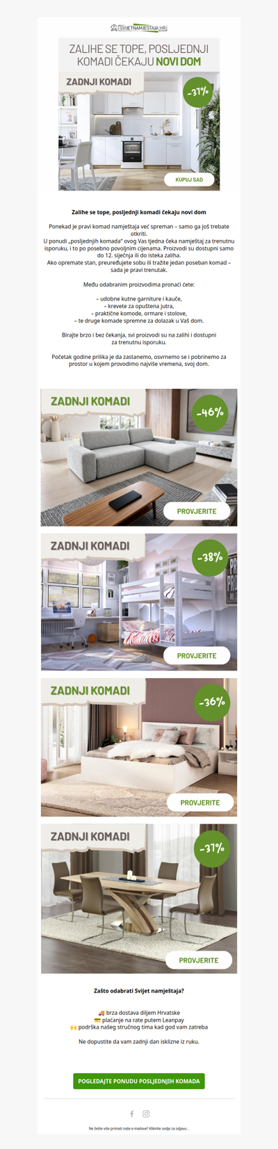 Zadnji komadi, dostupni samo do 12. siječnja!