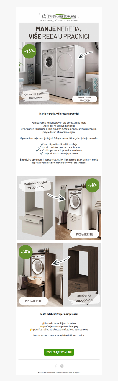 Ormari za perilicu rublja