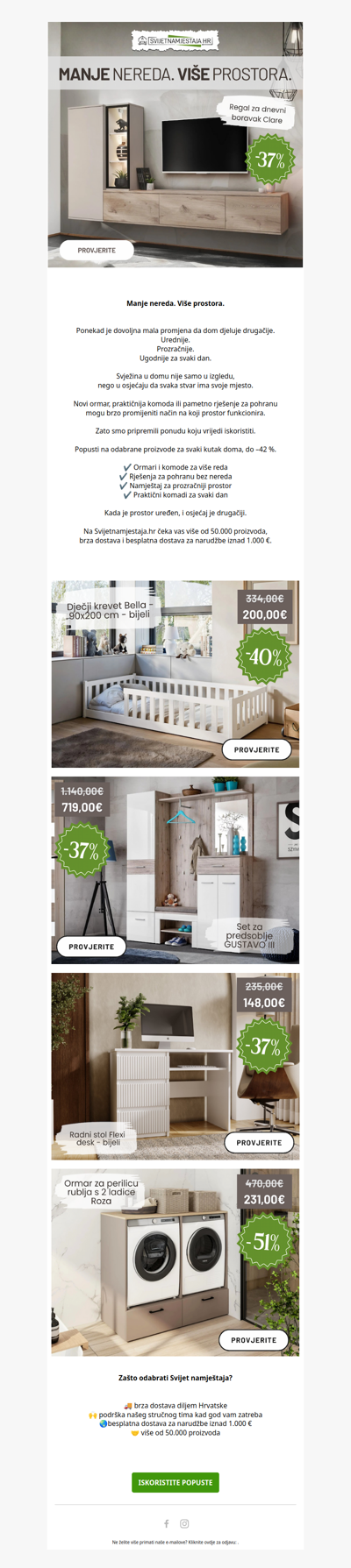 🧺 Svježina u svakom kutku – do –42 %