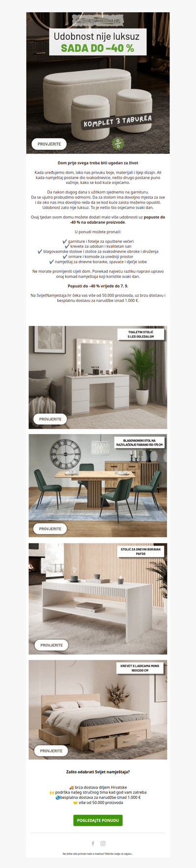 🛋️ Udobnost nije luksuz – sada do –40 %