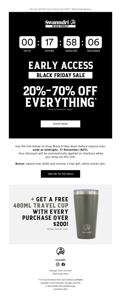 Early Access: YOUR BLACK FRIDAY STARTS NOW! 🏴