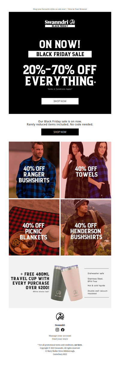 BLACK FRIDAY IS HERE: 20-70% OFF Everything* 🔥