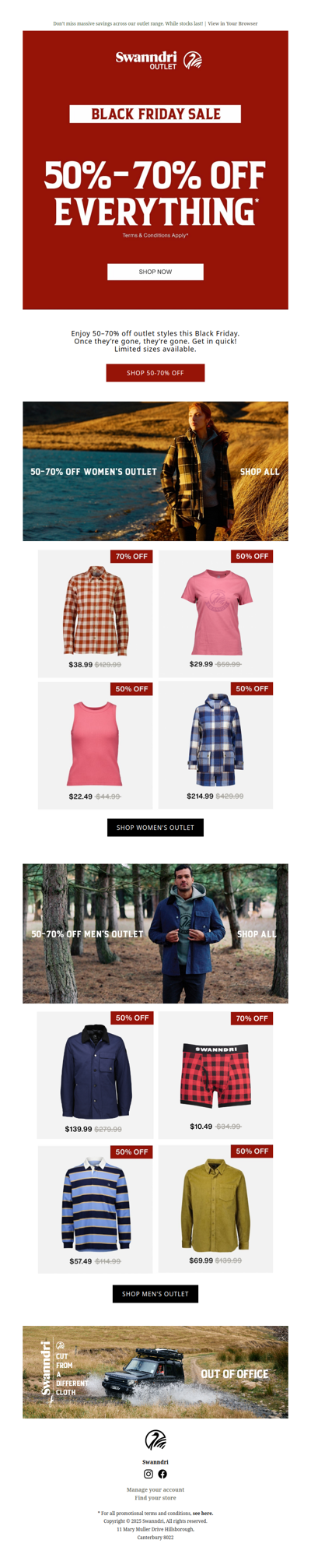 50-70% Off Everything In Outlet! | Black Friday Deals