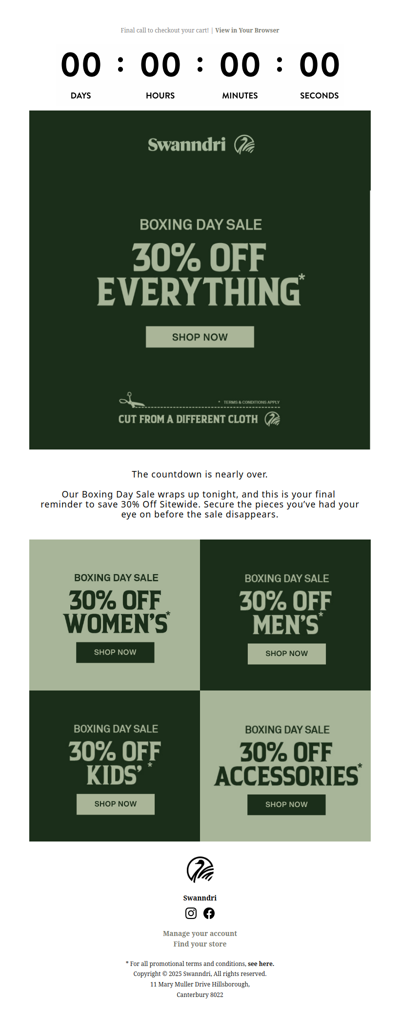 Last Chance to Shop 30% Off Everything!* ⏰