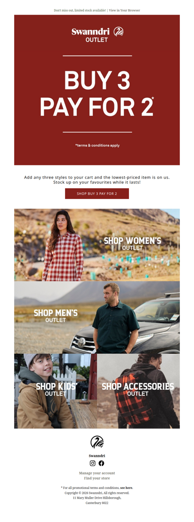 Outlet Deals: Snag 3 for the Price of 2! 🛒