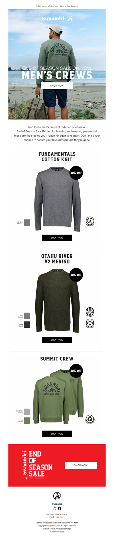 Check Out These Men's Crews On Sale! 🛍️