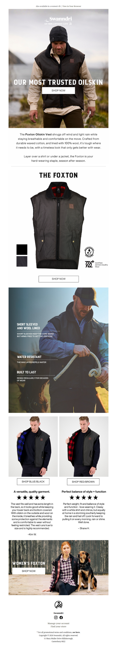 Our Best-Selling Oilskin