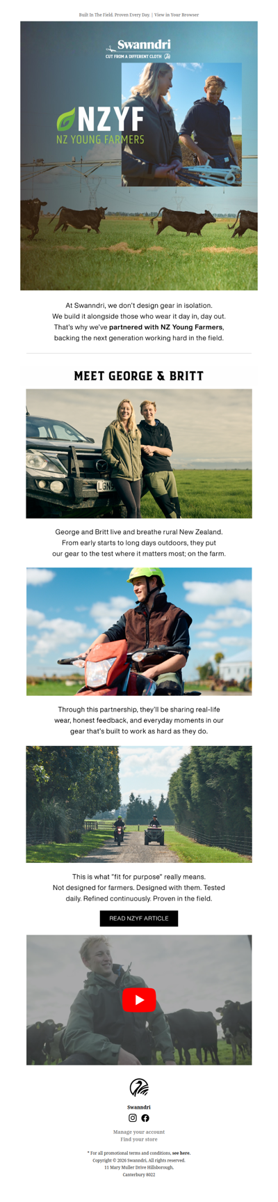 Introducing Swanndri x NZ Young Farmers