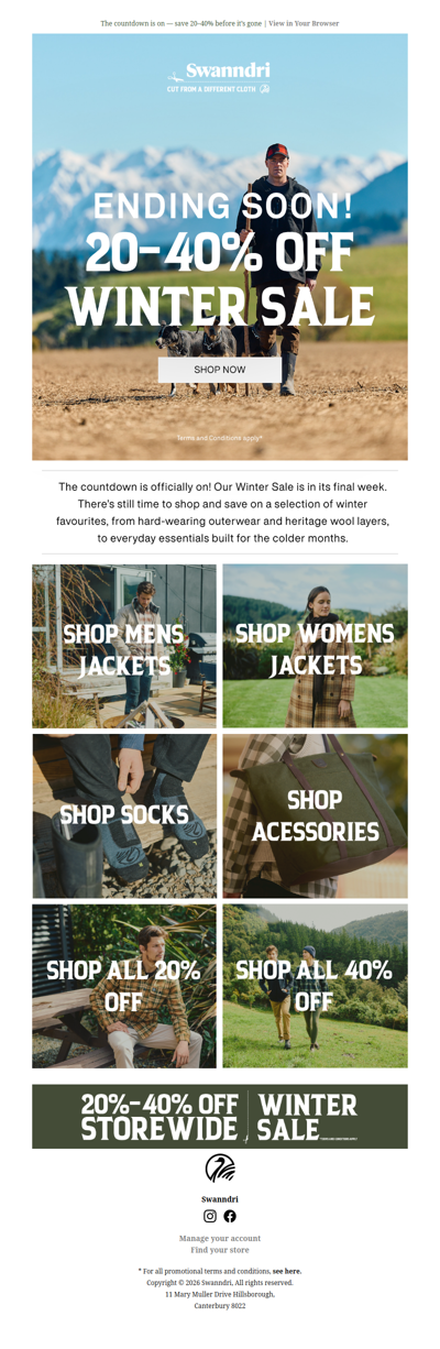 Don’t Miss It: Winter Sale Ends Soon❄️