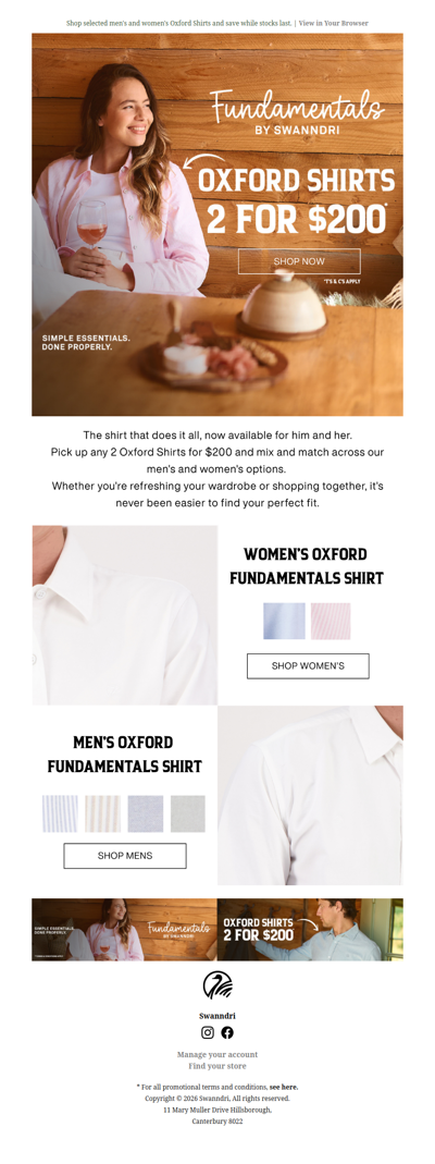 2 Oxford Shirts. $200. Don't Miss Out!