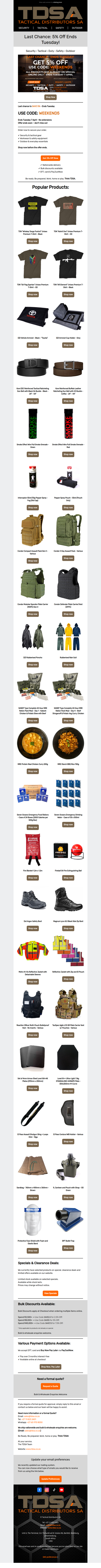 Last Chance to Get 5% Off - Ends Tuesday